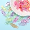 60pcs Handmade Material Beads Candy Color 8*22mm Slippers Shape