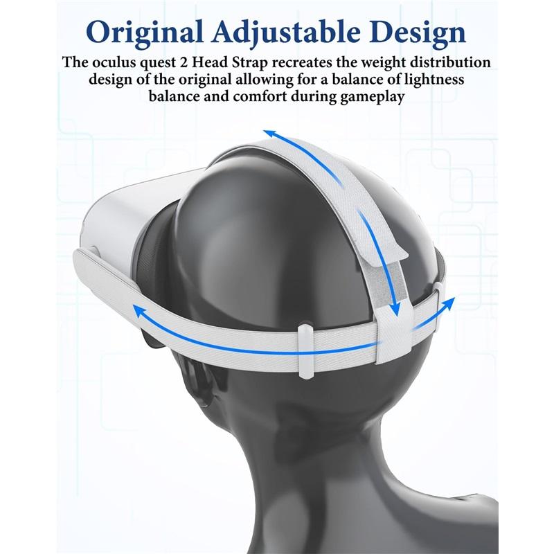 Kopfband für Oculus Quest 2 Headset, Ersatz-Kopfband Kompatibel mit Meta Quest 2 Kopfband & Oculus Quest 2
