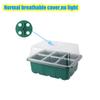 Plants LED Growing Light Germination Box Seed Starter Seedling Tray Nursery Planter Gardening Adjustable Ventilation Cultivation