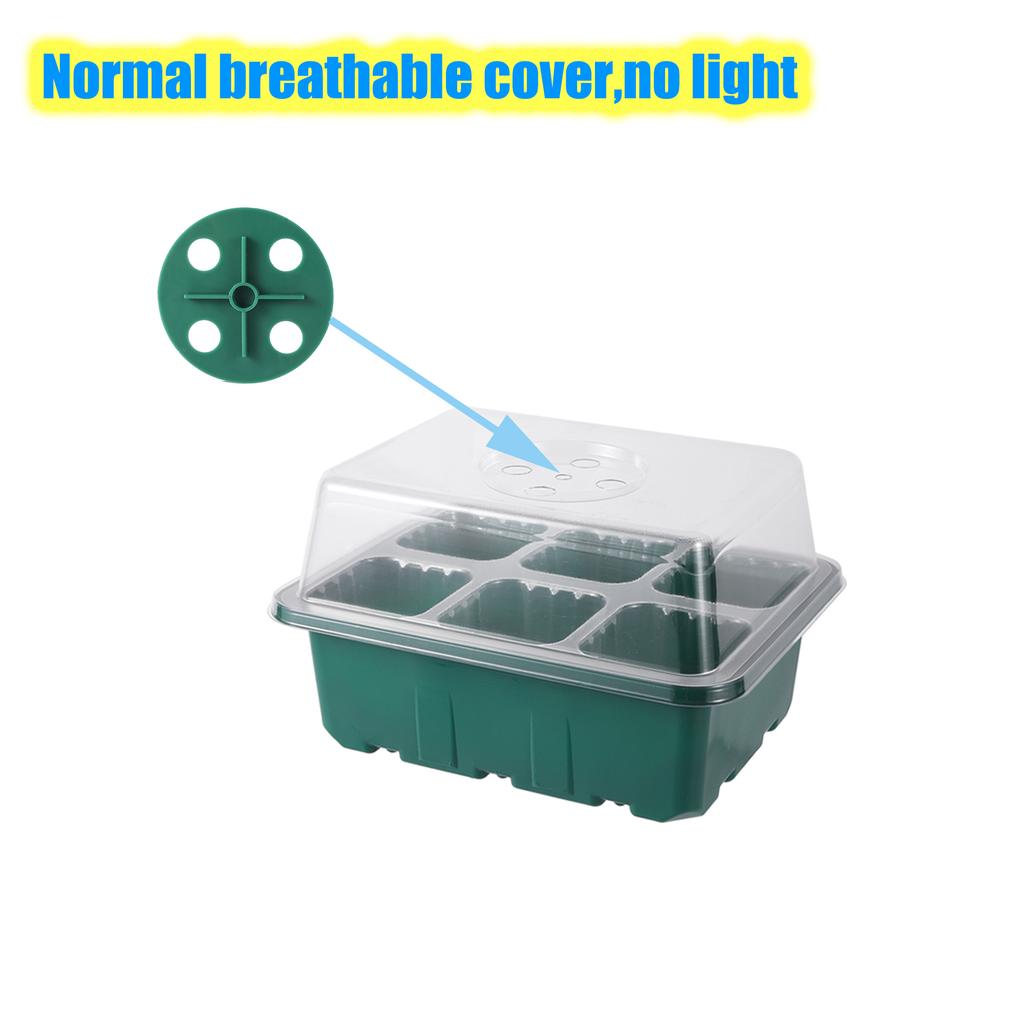 Plants LED Growing Light Germination Box Seed Starter Seedling Tray Nursery Planter Gardening Adjustable Ventilation Cultivation