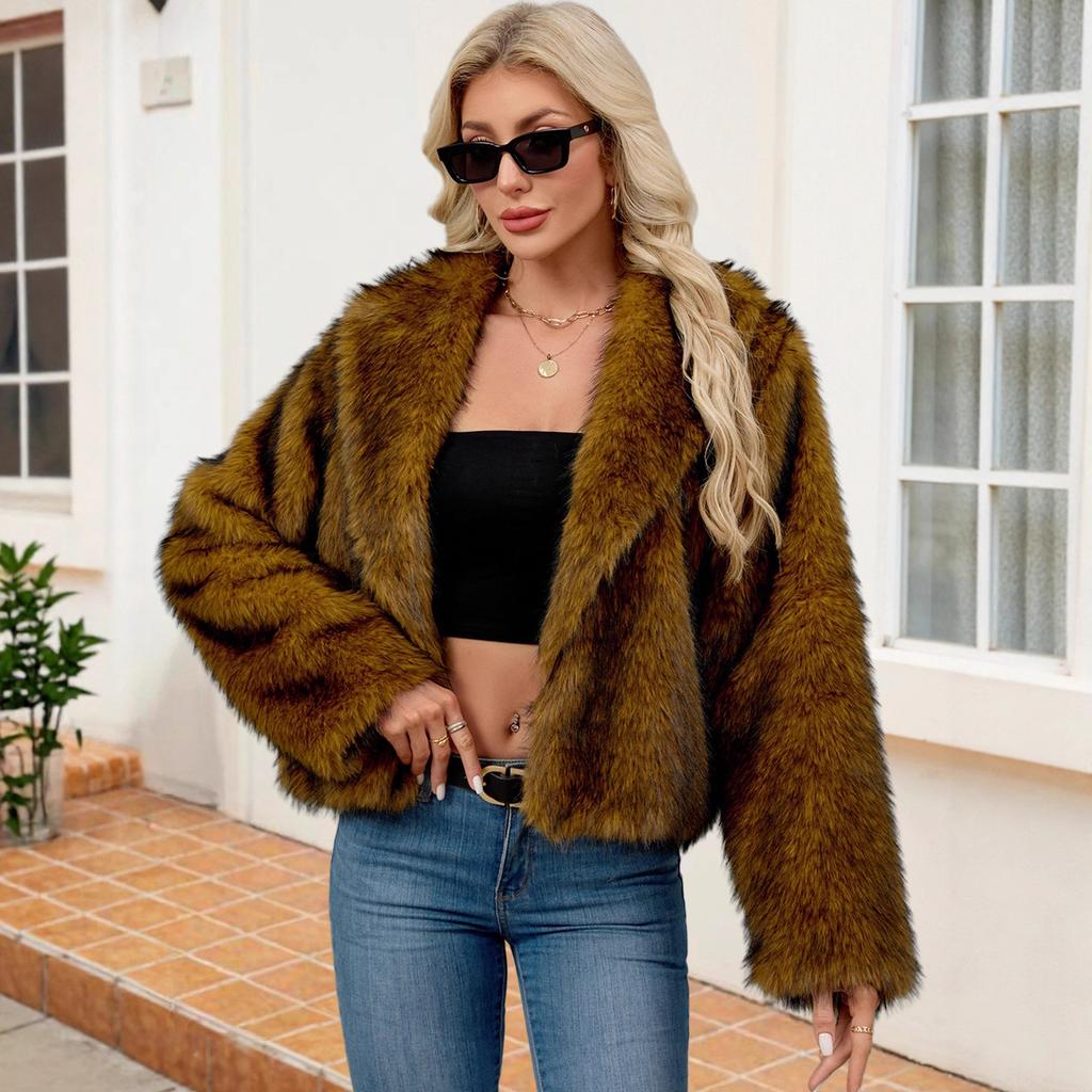 Women's clothing hot-selling T new imitation fur jacket plush warm