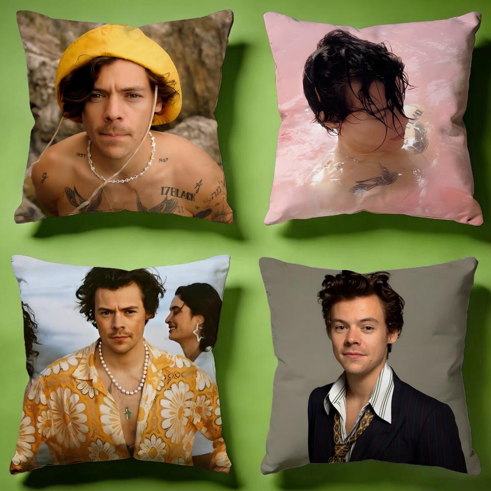 Fashion Hharry Stylesing Cushion Cover Versatile DoubleSided Pillow Case Fit for Sofa Bed Car Daily Decor
