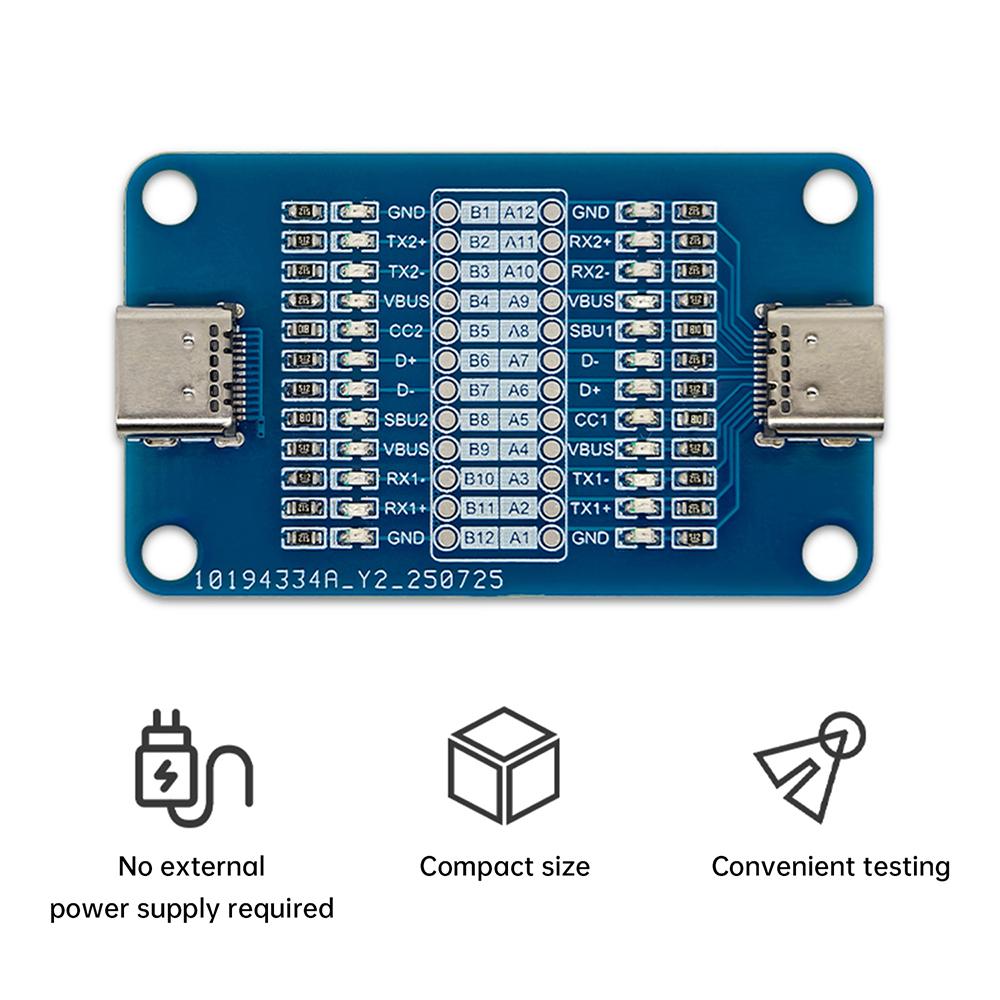 Data Cable Detection Board TYPE-C Fast Charging Cable Tester For iOS Android Type-C Short Circuit On-Off Switching Test Tool