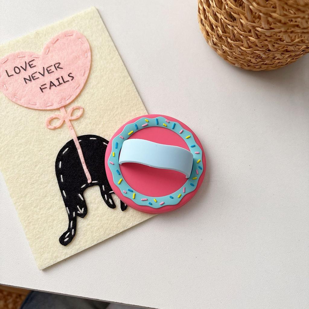 Summer Dopamine Contrast Donut Mobile Phone Ring Buckle MagSafe Magnetic Mobile Phone Case Ring Buckle Fresh