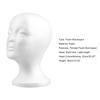 Foam Head Women Head Mannequin for Wigs Styling Beauty Supplies Display Rack Accessories for Travel Cosmetology Beginners Salon