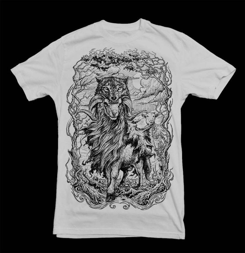 

Sheep in wolf s T-Shirt Horror Halloween Movie Shirt, Music Shirts,Unisex 2XL