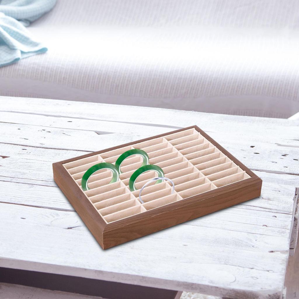 Bracelet Tray Bangle Display Jewelry Organizer Box Holder for Home Drawer Desktop