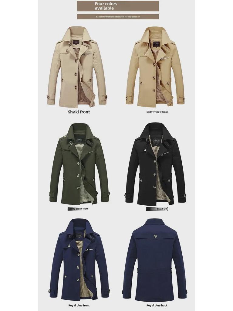 Chaqueta cortavientos ligera de algodón para hombre otoño 2024