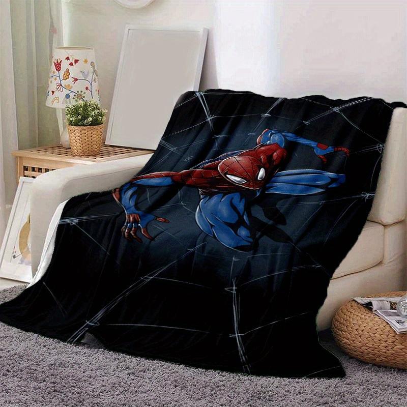 1pc Spider-Man Printing Blanket - Soft, All-Season Throw for Office Blanket, | Personalized Gift with Adorable Cartoon Design