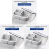 Multicompartment Plastic Food Organizer With Leakproof Seal For Refrigerator And Freezer Use