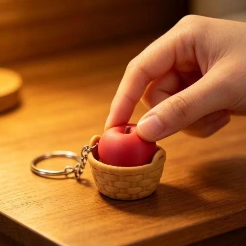 Cartoon Simulation Blueberry Keychain Mini 3D Printed Key Chain Backpack Accessory