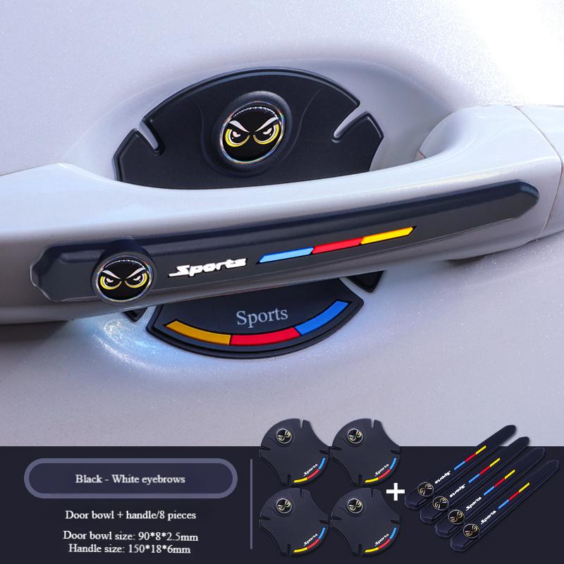 Car Door Handle Anti-Scratch Sticker, Car Protective Sticker, Scratch Protection, Door Bowl Handle Paint Protection, Anti-Scratch Sker чёрный