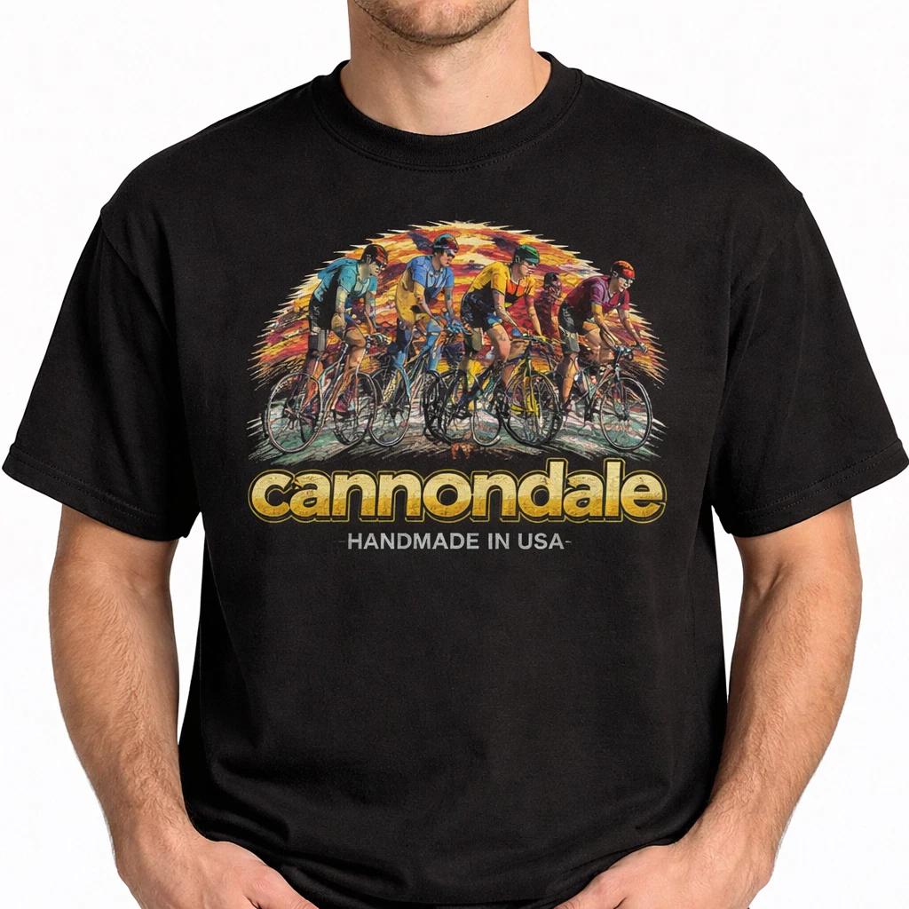 Vintage Cycling Graphic Tee – Retro Bicycle Art Shirt – Unisex S-3XL XL