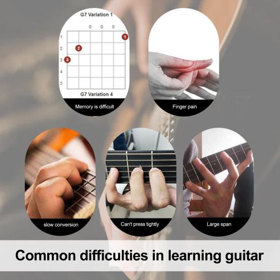 Guitar Chord Presser Guitar Aid Chord Trainer Guitar Starter Instrument de învățare Practica acordurilor