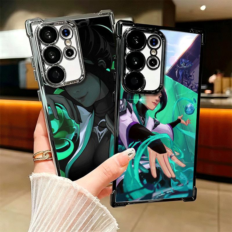 V-Valorant Sage Soft Phone Case For Samsung Galaxy S26 Ultra S25 Edge S24 FE S23 Plus S22 S21 + S20 Plating Anti-Fall Fundas