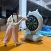 Inflatable PVC Dartboard Water Game Toy for Parent-Child Interaction Frisbee Fun