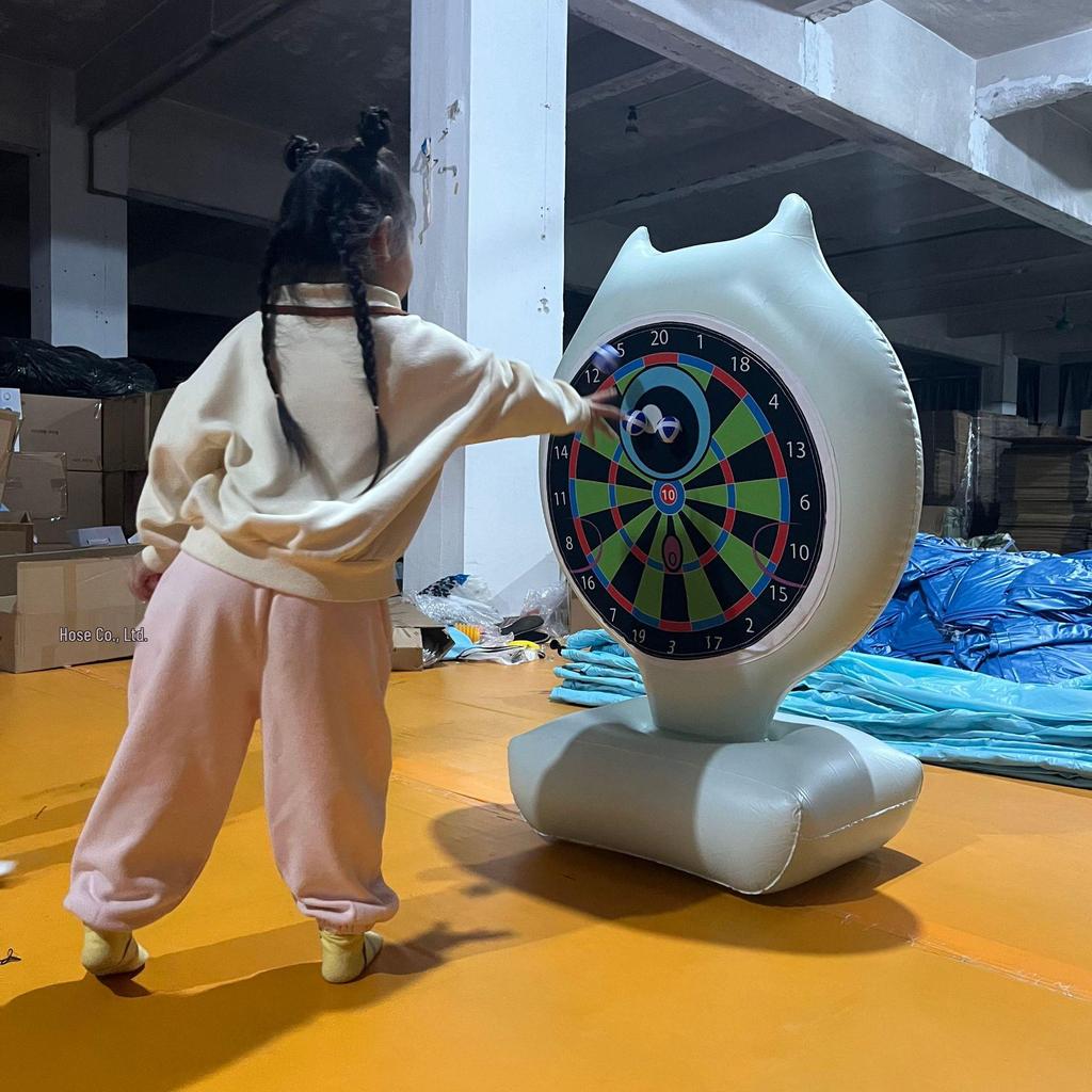 Inflatable PVC Dartboard Water Game Toy for Parent-Child Interaction Frisbee Fun