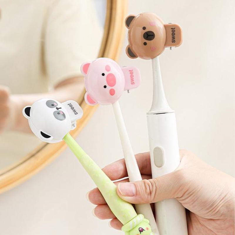 Cartoon Animals Toothbrush Head Cover Clips Portable Electric Toothbrush Dustproof Head Protector Cap Household Travel