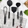 SMVP 5-Piece Black Kitchen Utensil Set