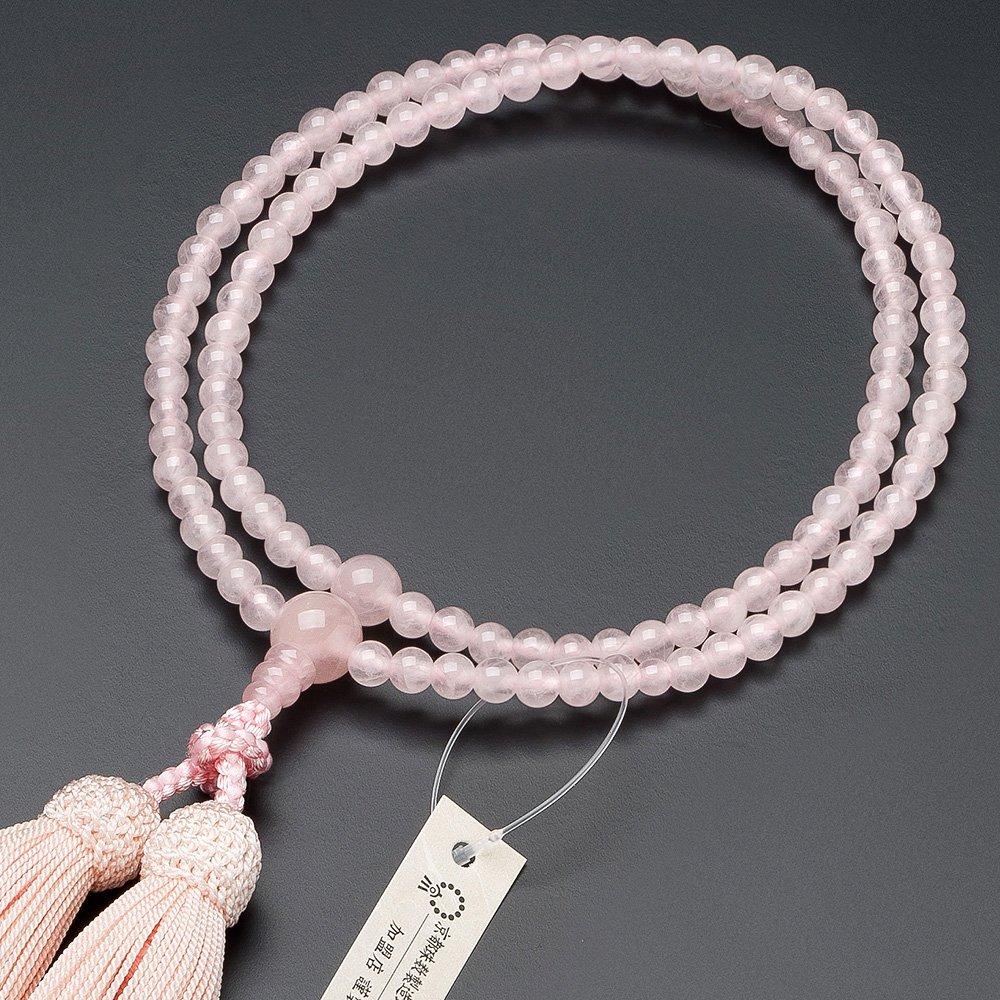 Buddhist Altar Shop Takita Shoten Prayer Beads Rinzai Sect Formal Prayer Beads Red Crystal 8 Inches Pure Silk Tassel with Head Kyoto Prayer Full