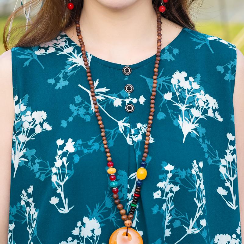 Plus Size Women's Elegant Dresses Loose Summer Sleeveless Dress Female Vintage Clothes