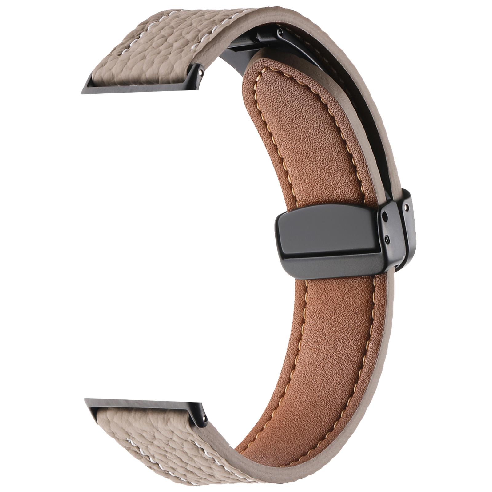

Stylish Leather Accessory Strap Easy To Clean Watchband Leather Wrist Strap Sweat Resistant Strap Suiable for Fit 3