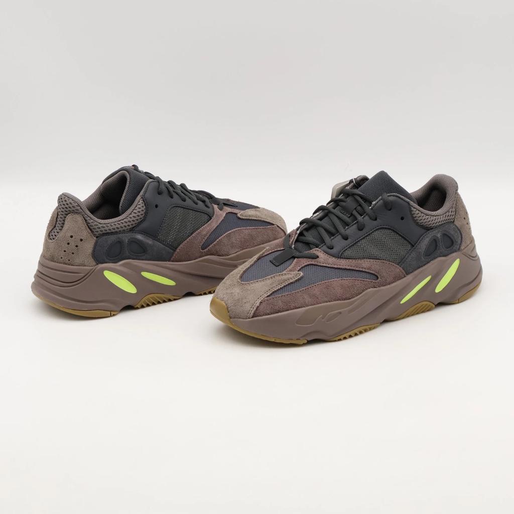EE9614 Adidas Yeezy Boost Waver Runner Mauve Dark Grey Yellow Charcoal Gray