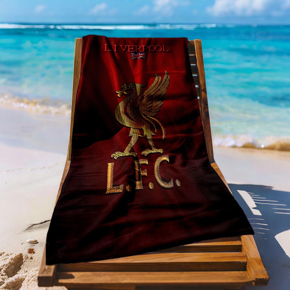 Liverpool Football Club Beach Towel High Absorbency Quickdry Comfortable Lightweight Suitable For Swimming Gym Camping Yoga Vacation