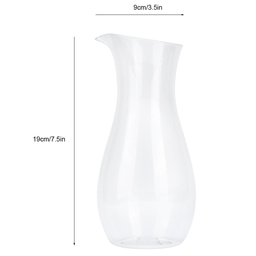 Acrylic Transparent Juice Bottle Water Jug Wine Beverage Container Kettle Carafe for Bar Home
