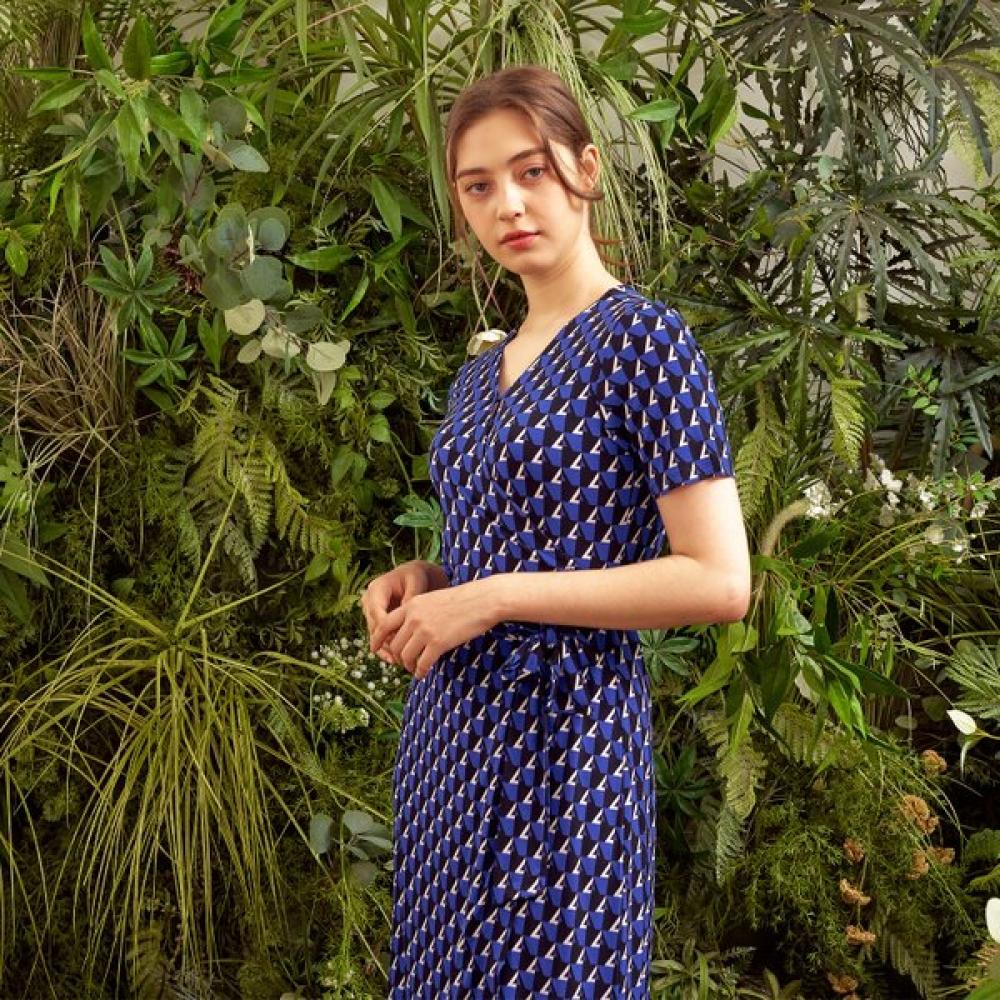 Creora Leoni Midi Wrap Dress Ldm03dj01