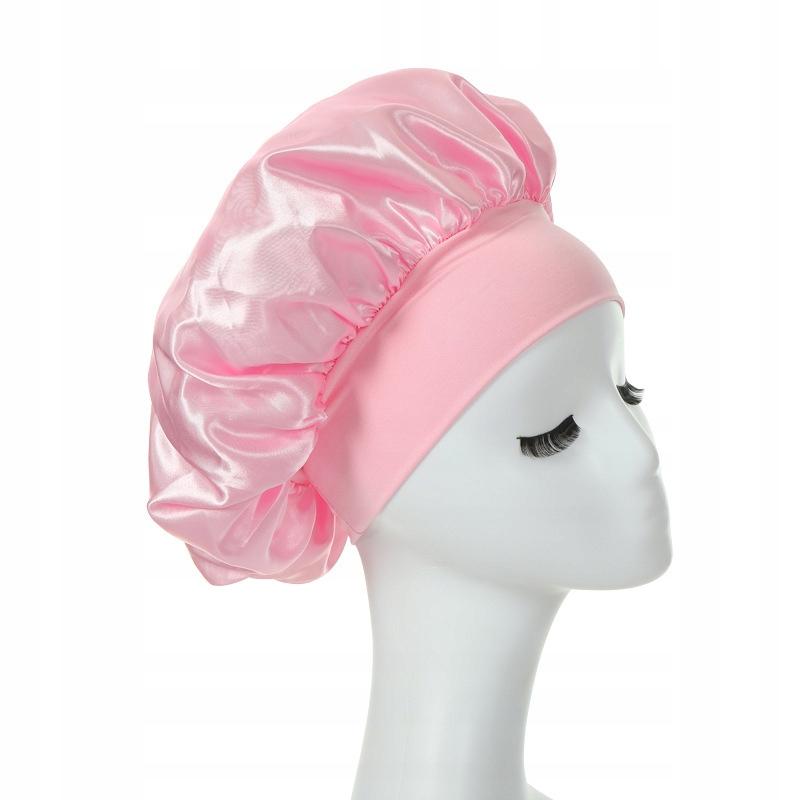 Hair Drying Cap Towel For Overnight After Bathing Pink