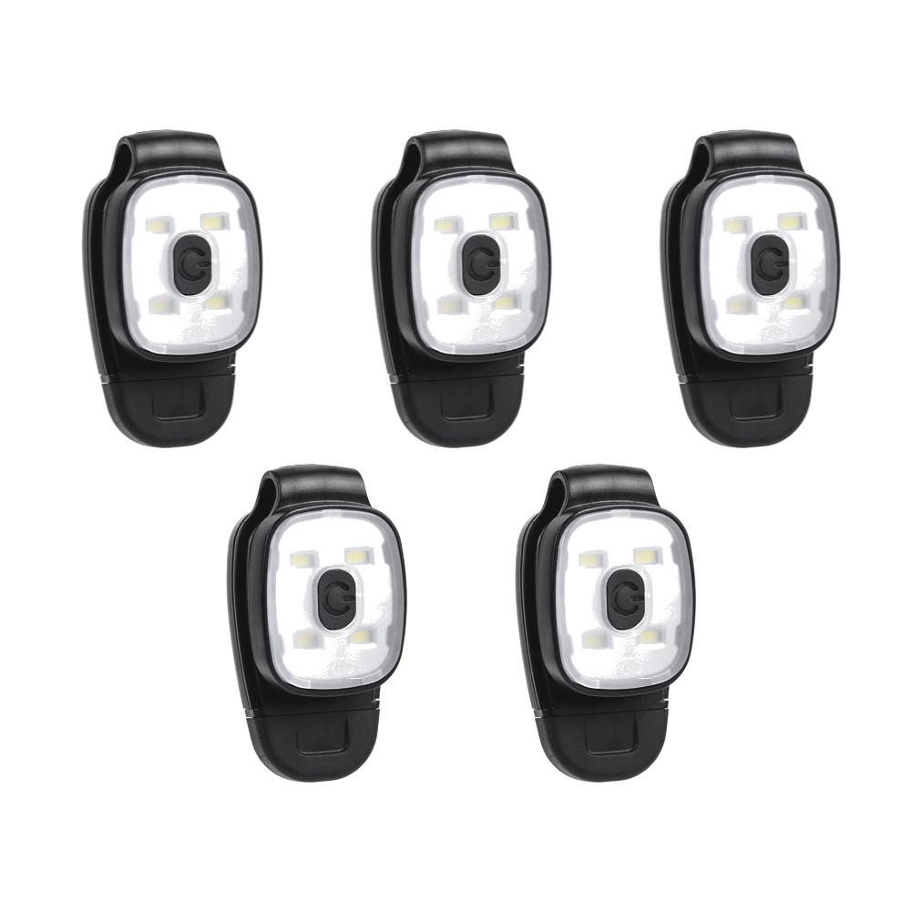 1-10PCS LED Clip Flashlight 3 Modes USB Rechargeable Clip On Cap Hat Light Night Running Safety Warning Light Portable Headlight