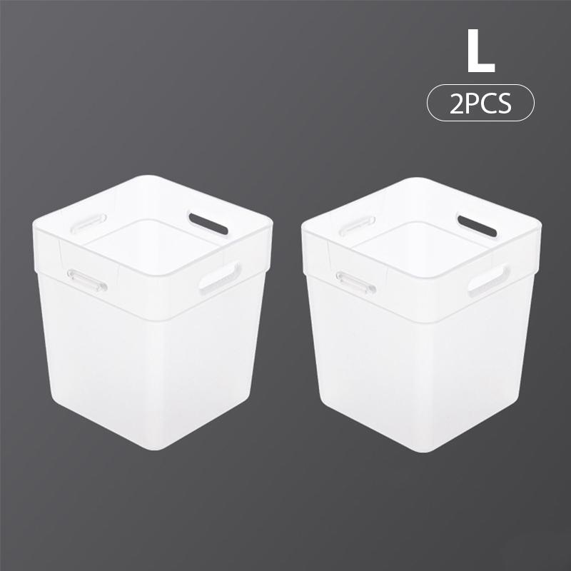 2pcs Refrigerator Storage Box Sorting Kitchen Food Seasoning Storage Box Makeup Organizer Boxes Kitchen Accessories