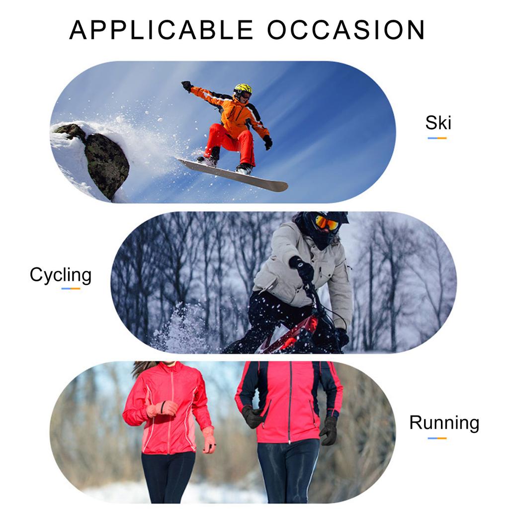 Warm Gloves for Women Men Waterproof Winter Activity Hand Gloves for Mountainclimbing Thickened Fleece Hand Protectors