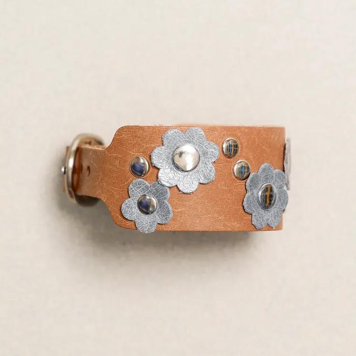 Feverfew Leather Bracelet Brown