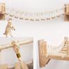 Solid Wood Cat Tree with Suspended Bridge Wall-Mounted Cat Tree Frame For Kittens Adult Cats and All Sizes
