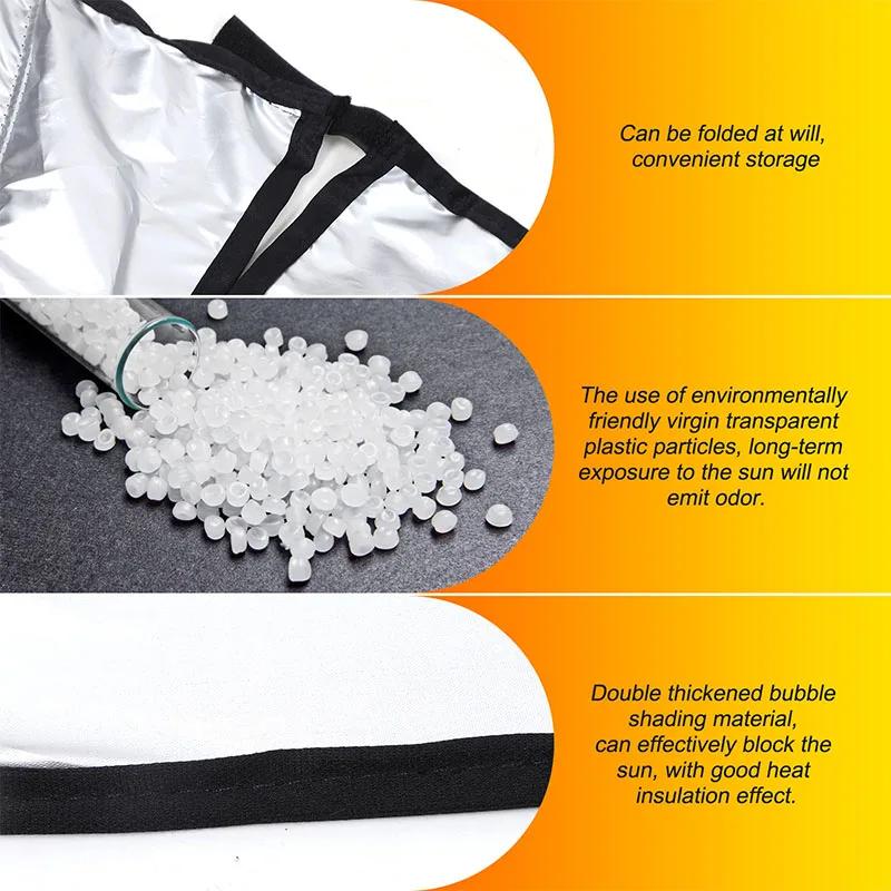 For Hyundai Palisade Car Front Windshield Sunshade Visors UV Cover Silver Tape Auto Sunshield Sunscreen Curtain Accessories