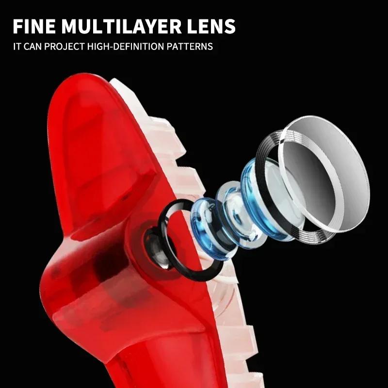 Hub Caps 2Pcs LED Car Door Welcome Lights Logo Projector For Renault Samsung QM6 SM5 L43 SM6 SM7 Ghost Shadow Led Lamp Auto Acce