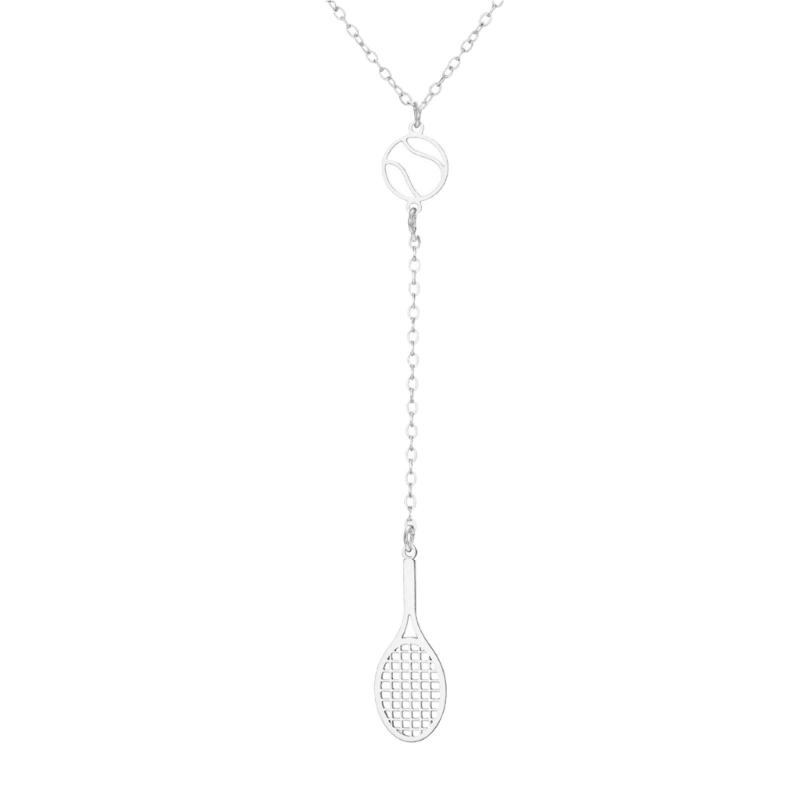 Fashionable Tennis Racket Pendant Necklace Portable And Sturdy For Everyday Wear