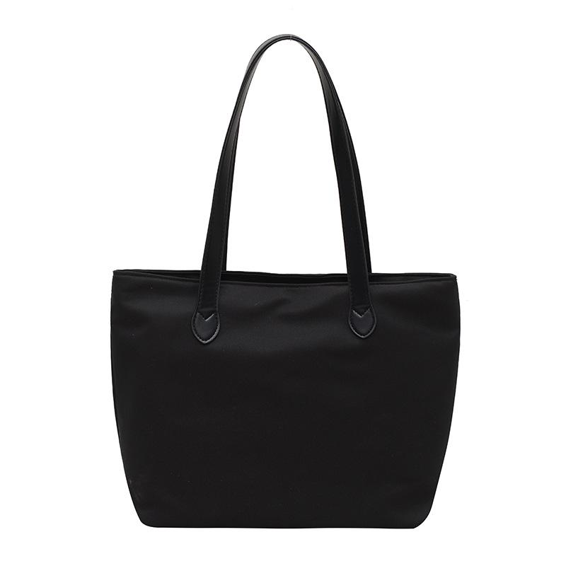 Stilvolle Damen Canvas Nylon Unterarm Tote: Vielseitige, geräumige Umhängetasche