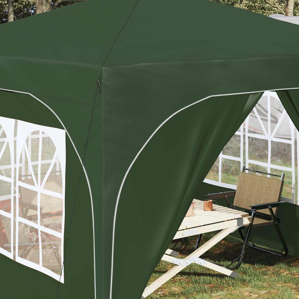 Pop up Party Tent 290 x 290 x 245 cm Green