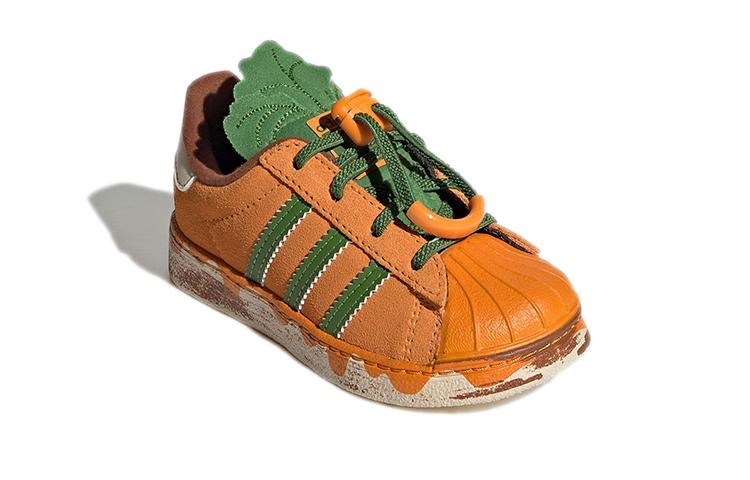 Melting Sadness X Adidas Originals SUPERSTAR 360 Comfortable Abrasion Resistant Low Top Skateboard Shoes Earth Yellow GX3961