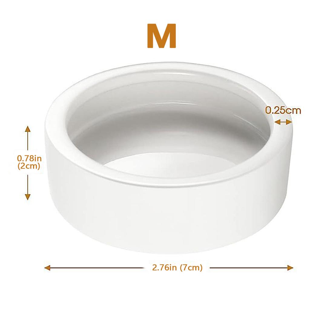 Reptilienfutter-Futternapf Wurm-Fluchtstopp Keramik-Futter Napf für Einsiedlerkrebs Leopardgecko Chamäleon Kornnatter Fütterung