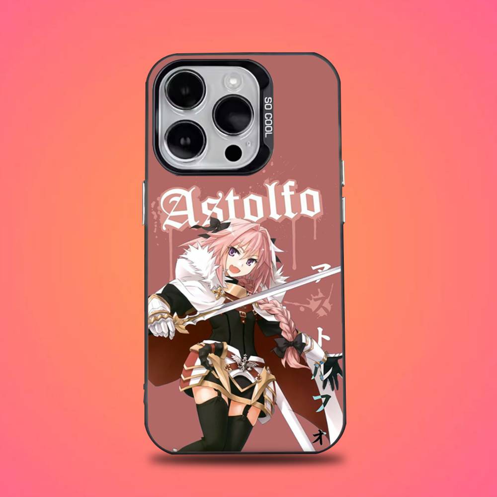 Fate Apocrypha Astolfo Handyhülle Für iPhone 16,15,14,13,12,11,Pro,Max,Plus,Mini,XS,SE Anti-Fall Schwarzer Mattes Hartes Bumper
