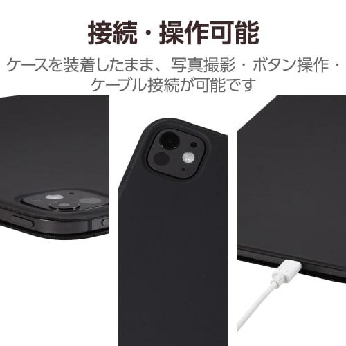 ELECOM iPad Pro 13 inch (M4) 2024 model case, magnetic adsorption type, ultra-thin, lightweight, can be changed to 2 angles, auto sleep/auto wake up T