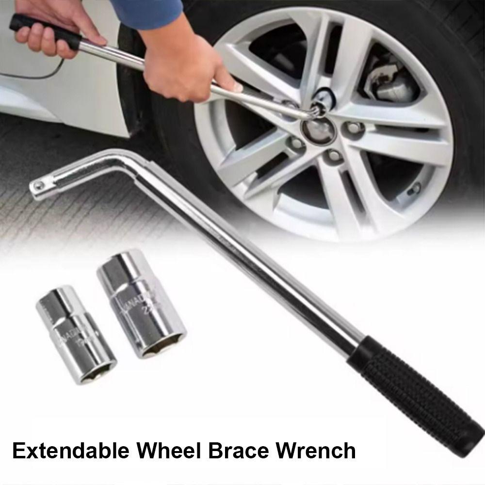 Cheie Clichet Reglabilă 17/19/21/23mm Extensibilă Cheie Roată Instrument Reparare Anvelopă Auto