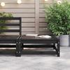 VidaXL Repose-pied de Jardin Repose-pied de Patio Meuble de Terrasse Meuble de Jardin Tabouret d'Extérieur 70x70x30 cm Noir 805674