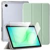 Case + Tempered Glass for Samsung Galaxy Tab A11 Plus / A9 Plus, Cover with Pen Holder - Green