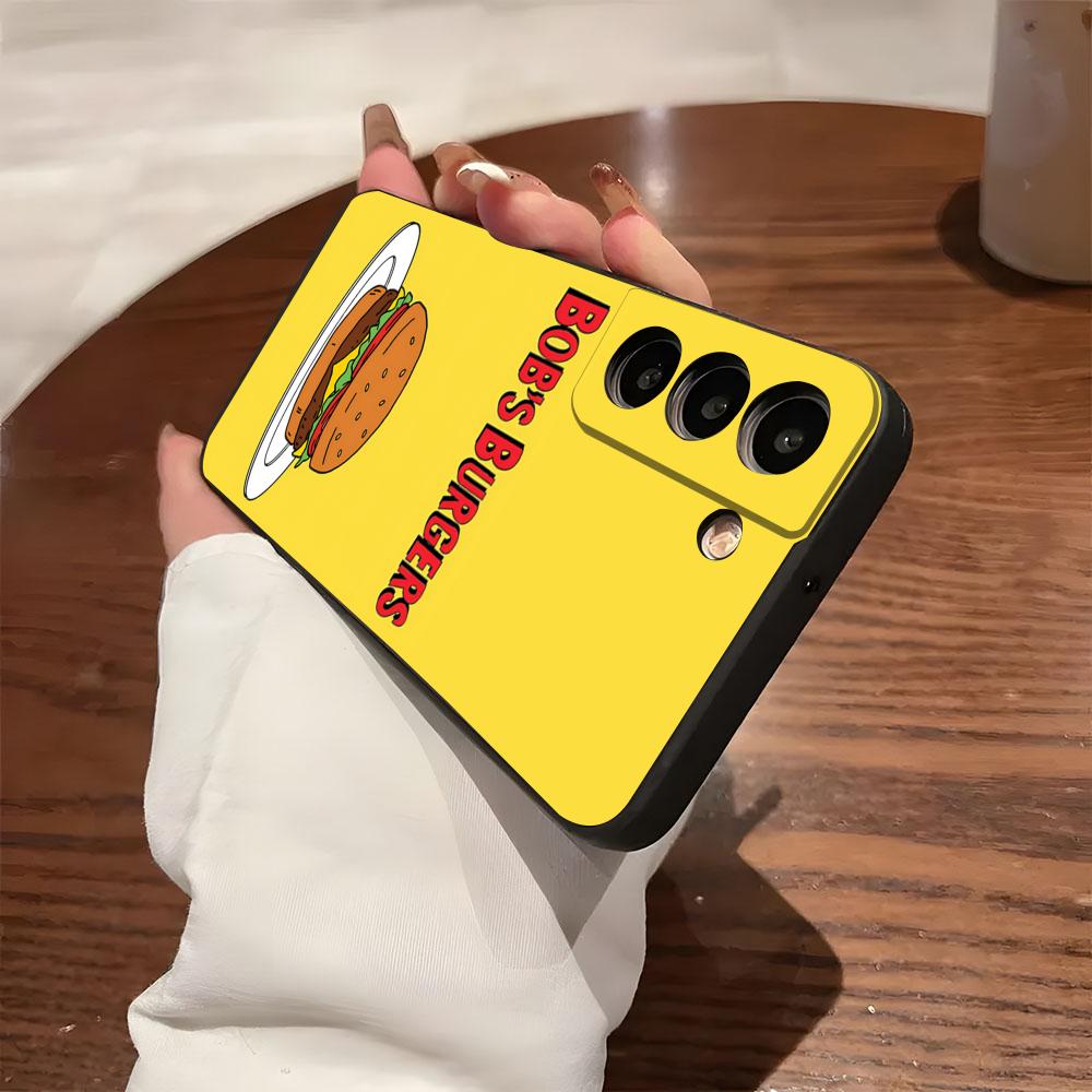 B-Bobs B-Burgers Phone Case For Samsung S26 S25 S24 FE S23 S22 S21 Plus S20 Ultra Note20Ultra Black Soft Shell