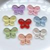 20pcs 18mm * 25mm color 3D butterfly rhinestone DIY jewelry production, wedding hair accessories, decorative accessories